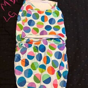 Colorful Polka Dot Swaddle Blanket